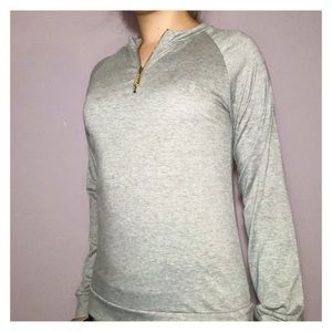 Grey long sleeve top